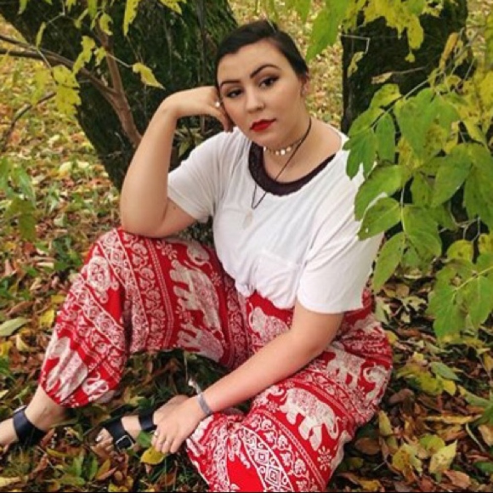 Red Elephant Hippy Pants